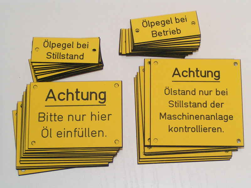 GRAVING | Graviertechnik Gross - gravierte Schilder aus Kunststoff und Resopal für Handwerk und Industrie